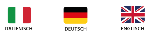 Übersetzungen in den Sprachen Italienisch - Deutsch - Englisch